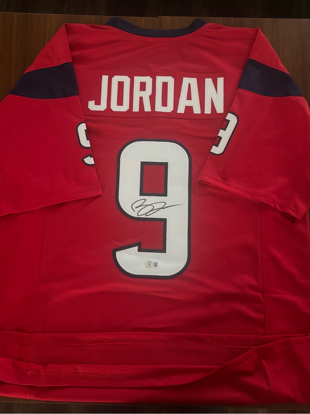 Red Number 9 Signed Sports Jersey - Men Shirt